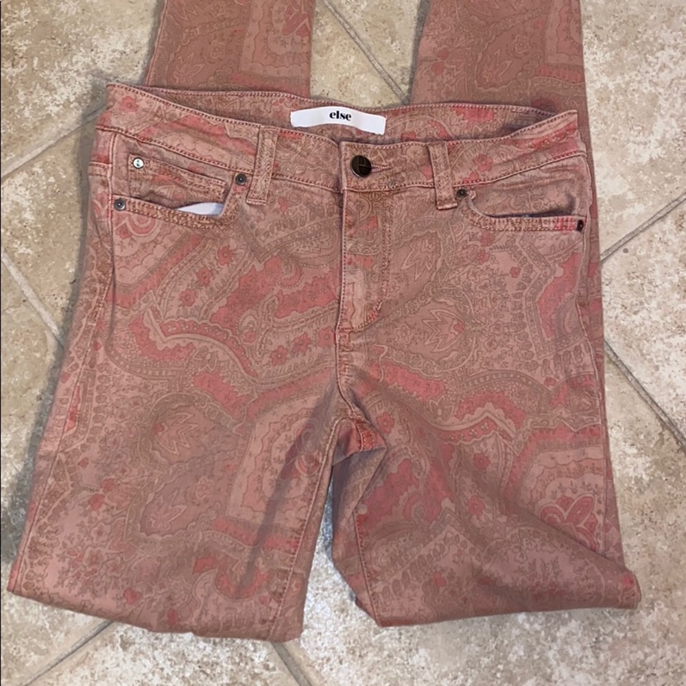 Printed jeans